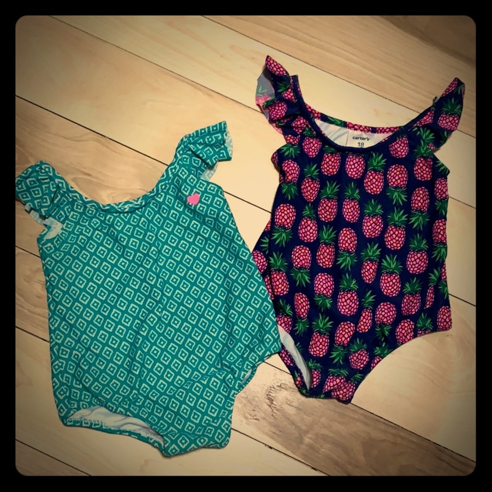 2 Carters bathing suit bundle